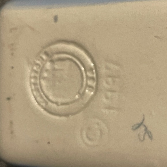 Vintage Hartstone mini loaf pan. Snowman motif - Picture 5 of 9